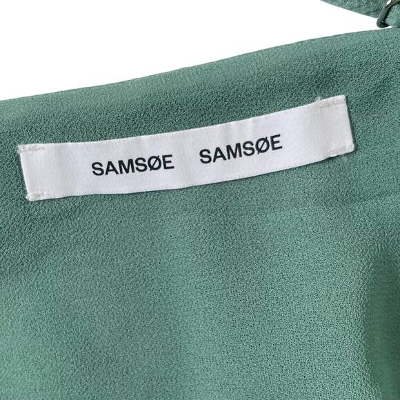 Samsoe Samsoe Judith Top - Cami - Peplum Blouse - Mint Green - Size M - Picture 4 of 7